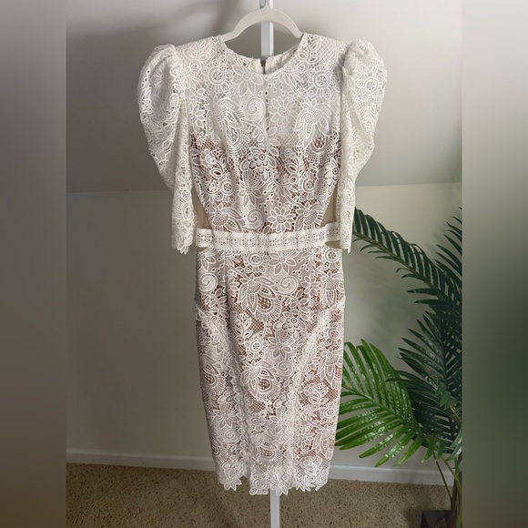 BRONX & BANCO Madeleine Lace Dress - White - Picture 4 of 8